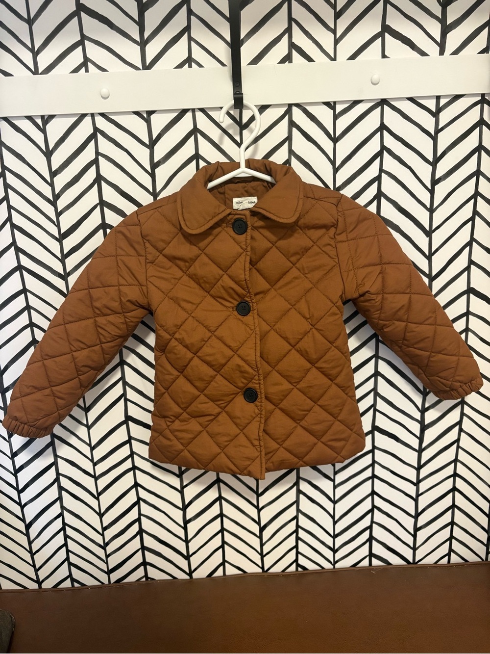 Miles the Label brown quilted jacket